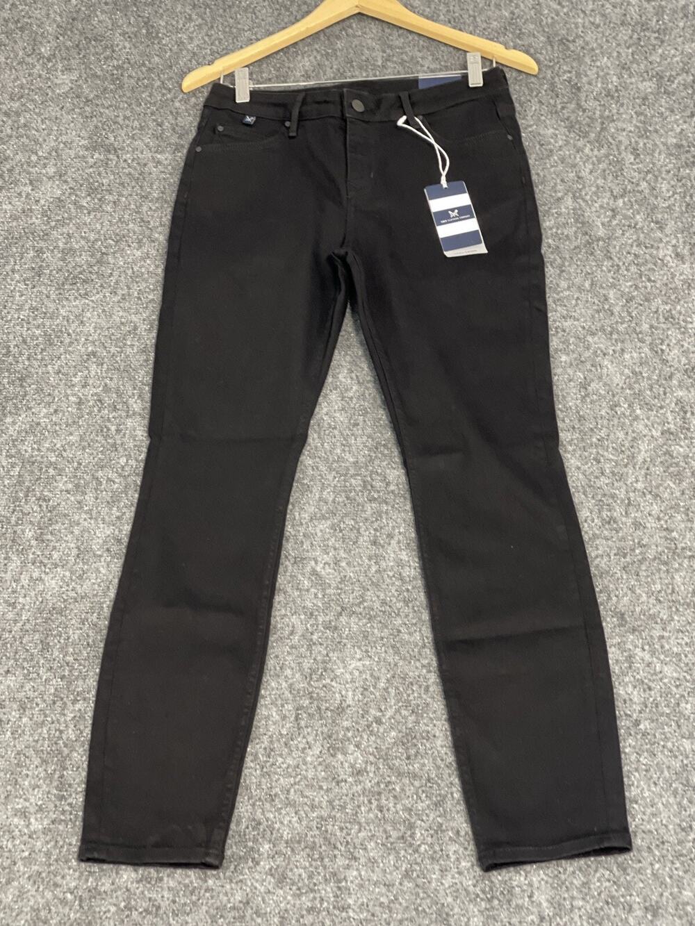Crew Clothing Jeans Womens 8 Skinny Denim Pants Black Stretch UK:12 N103
